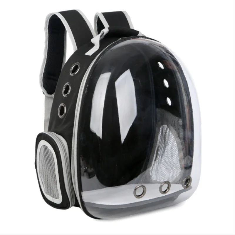 Space Capsule Cat Backpack - Clear Bubble Carrier for Small Pets