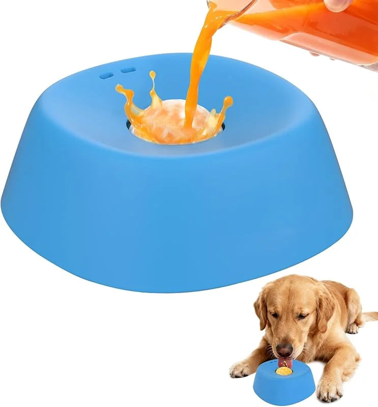Anti-Choking Slow Feeder Dog Bowl - Non-Slip Lick Bowl for Treats