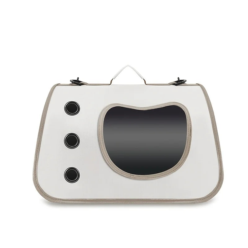 Foldable Pet Shoulder Carrier - Breathable Bag for Cats and Small Dogs