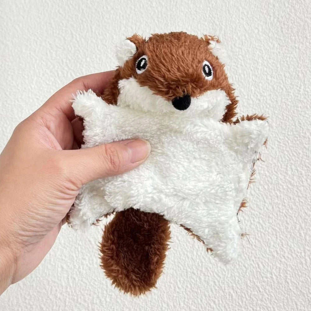 Flying Squirrel Cat Toy - Small Squeaky Interactive Kitten Toy