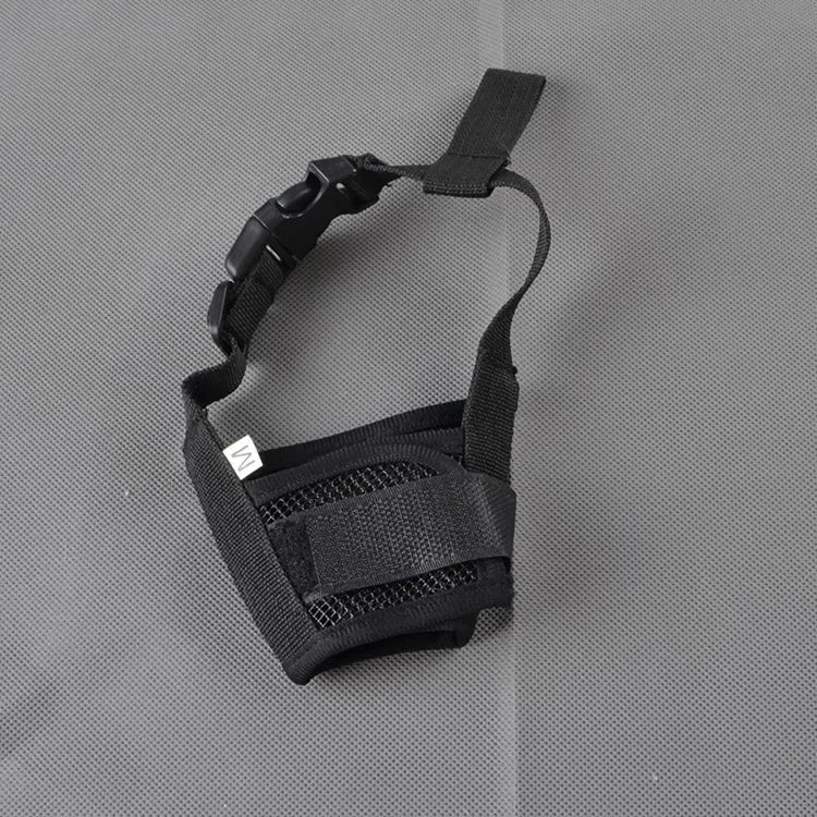 Adjustable Mesh Dog Muzzle - Breathable Anti-Bite Grooming Mask