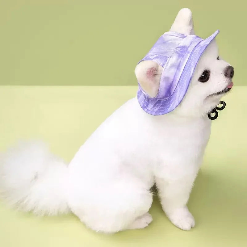 Dog Bucket Hat - Breathable Cotton Sun Hat for Cats and Dogs