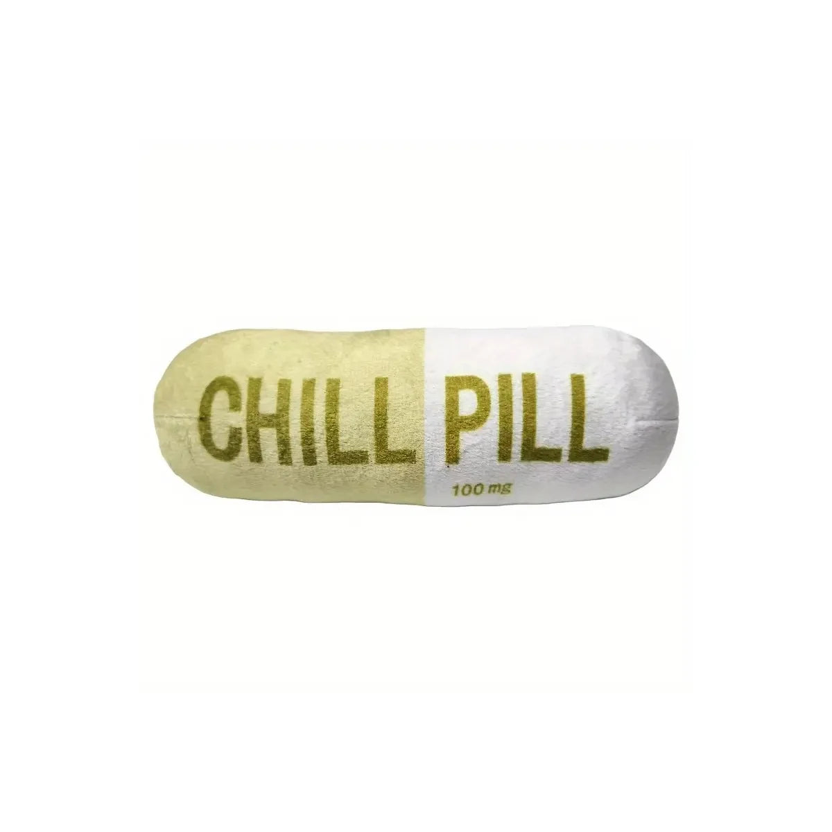 Plush Squeaky Dog Toy - Pill Shape Interactive Chew for Dental Play