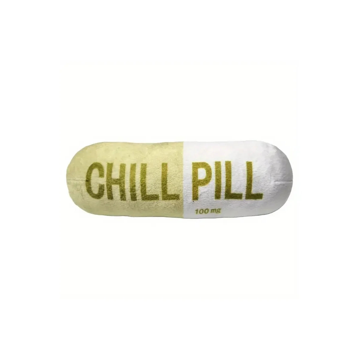 Plush Squeaky Dog Toy - Pill Shape Interactive Chew for Dental Play