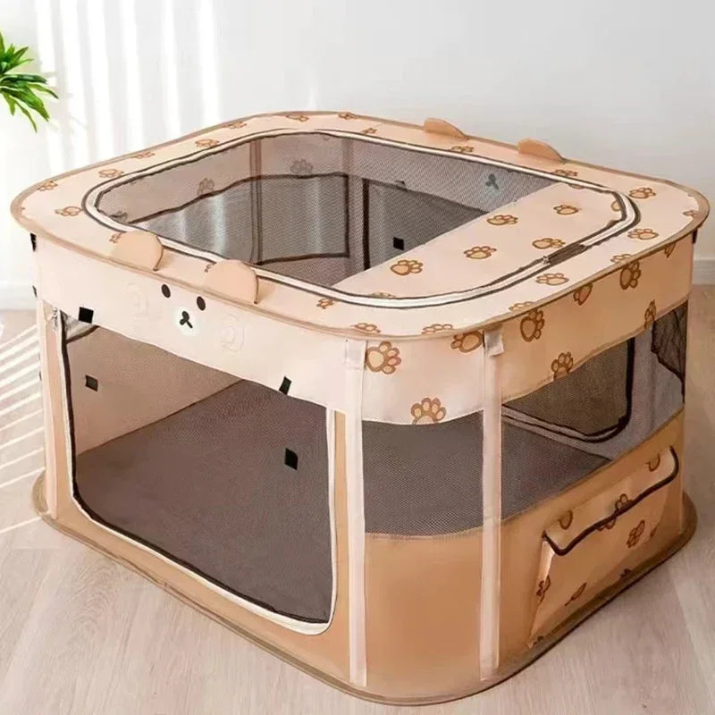 Folding Cat House Tent - Cosy Delivery Room and Kitten Bed