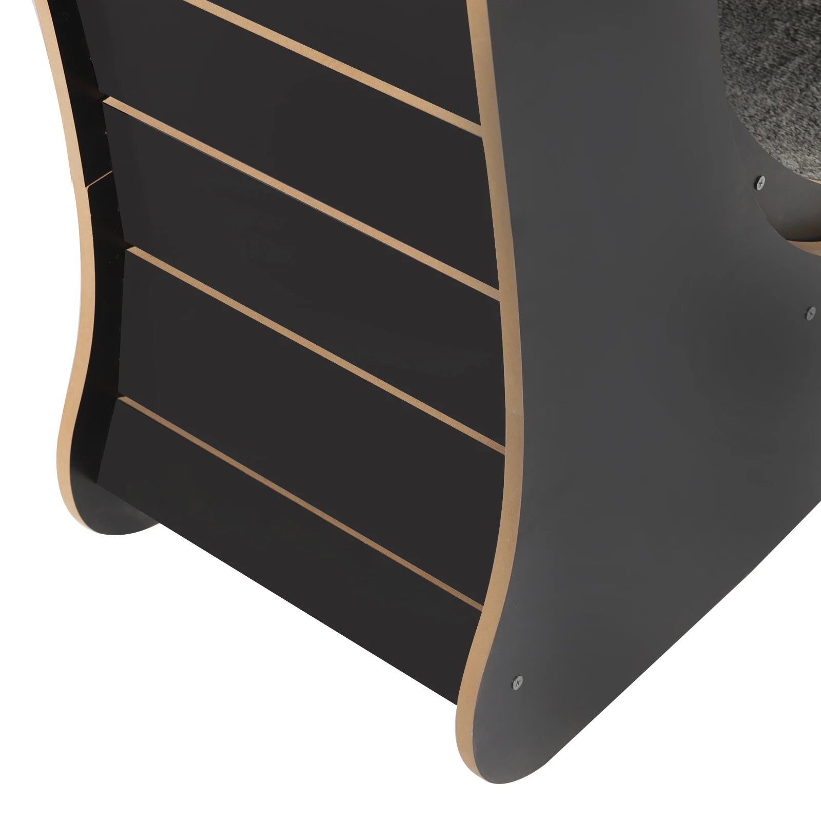 Furniture and Climbing Tool Black Cat Exercise Wheel for Cat, Large Cat Treadmill with Carpeted Runway, Kitty Cat Sport Toy, Fitness Weight Loss Device for Cats