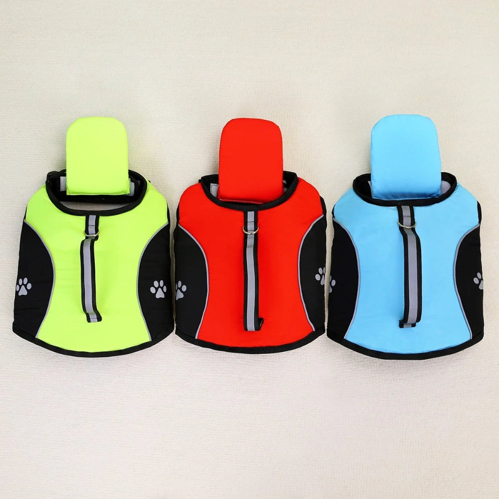 Dog Life Jacket with Removable Front Float - Adjustable Swim Vest