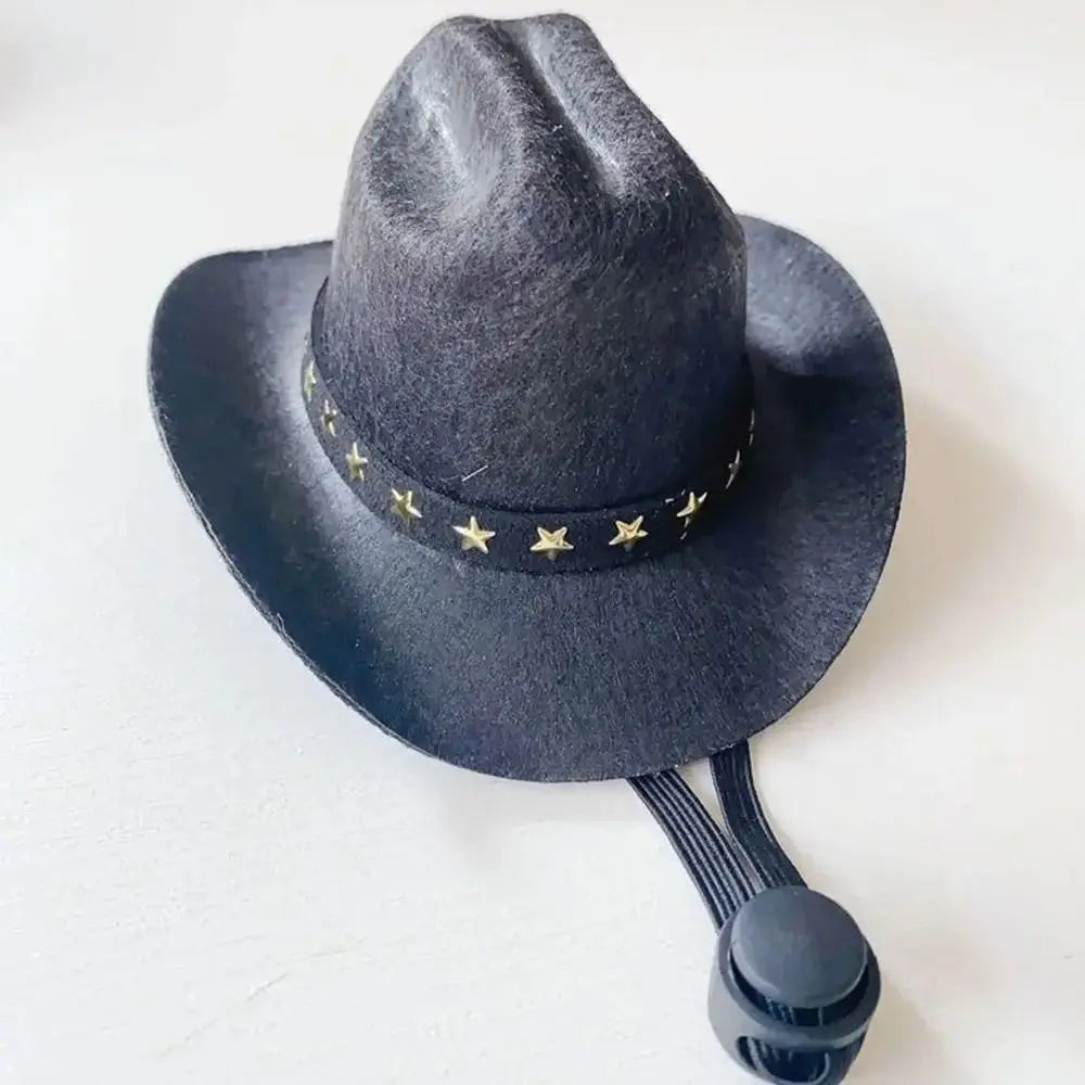 Dog Cowboy Hat - Adjustable Summer Headwear for Cats and Dogs
