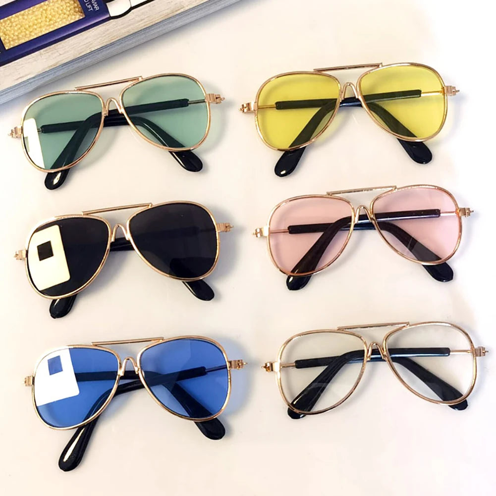 Cat Sunglasses - Colored Lens Photo Props for Cats and Small Dogs