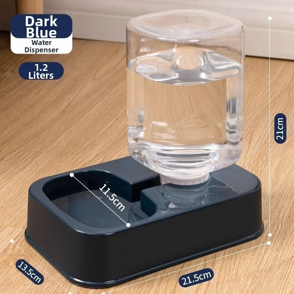 800mL Automatic Pet Feeder Set - Food Bowl and Water Dispenser