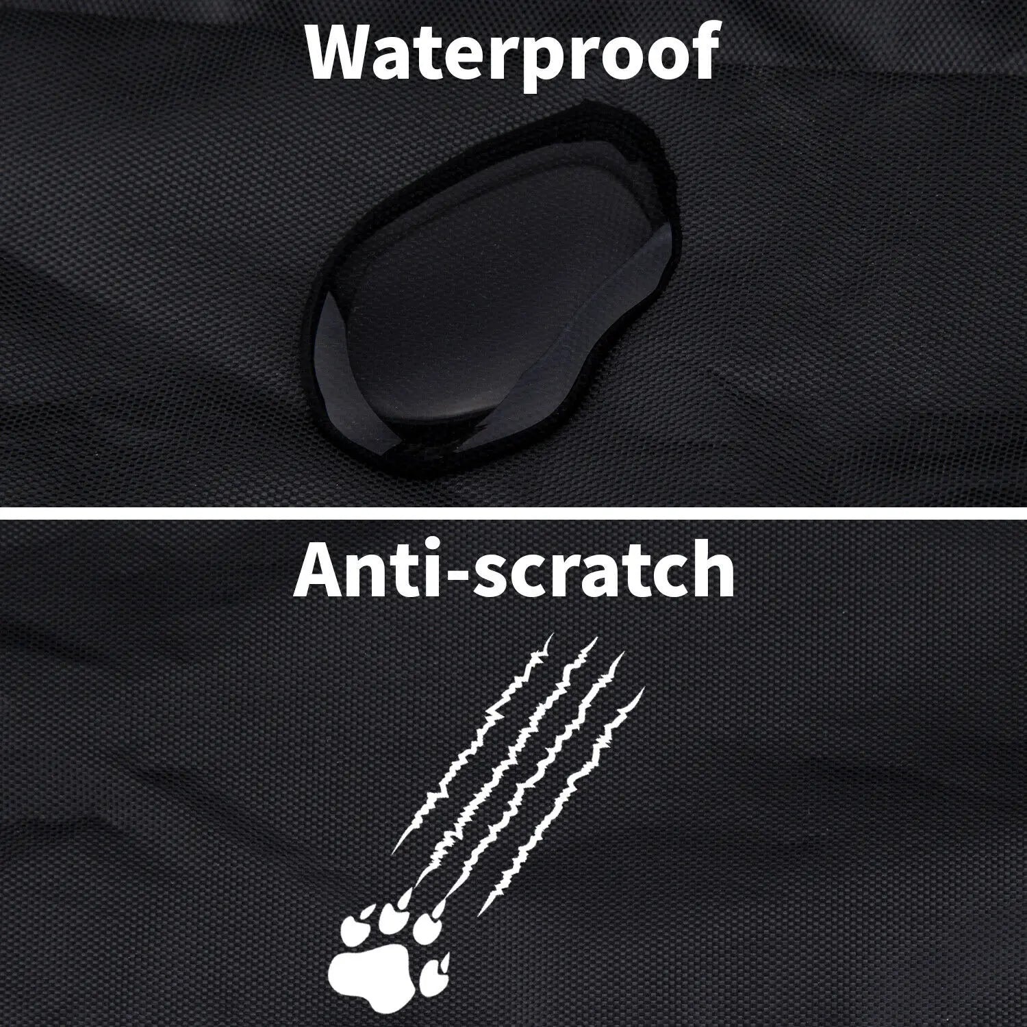 Heavy Duty Waterproof Dog Car Seat Cover - Universal Rear Protector