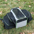 Expandable Pet Carrier Bag - Foldable Mesh Travel Tote for Cats