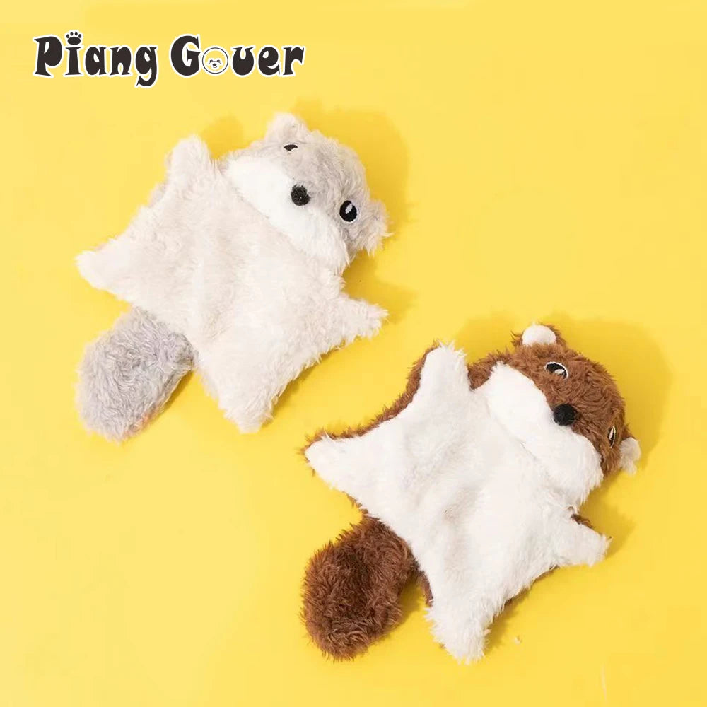 Flying Squirrel Cat Toy - Small Squeaky Interactive Kitten Toy