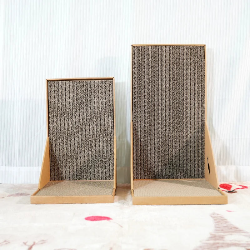 L-Shaped Cat Scratching Post - Vertical Wall and Floor Corner Scratcher