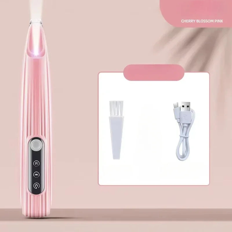Waterproof Paw Trimmer - Quiet Electric Shaver for Paw Pads and Faces