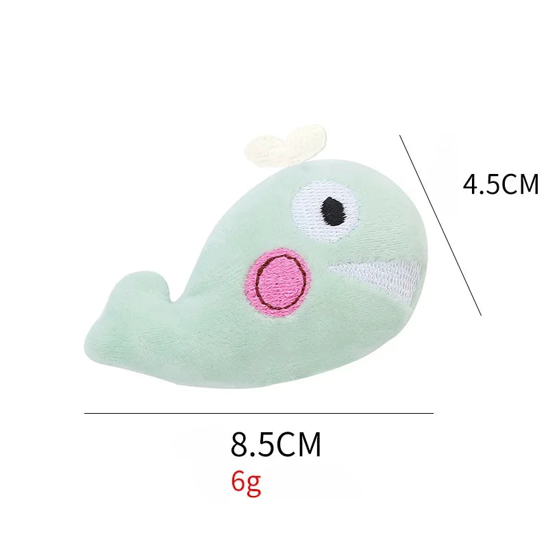 Catnip Plush Cat Toys - Elephant, Hedgehog and Bird Shapes