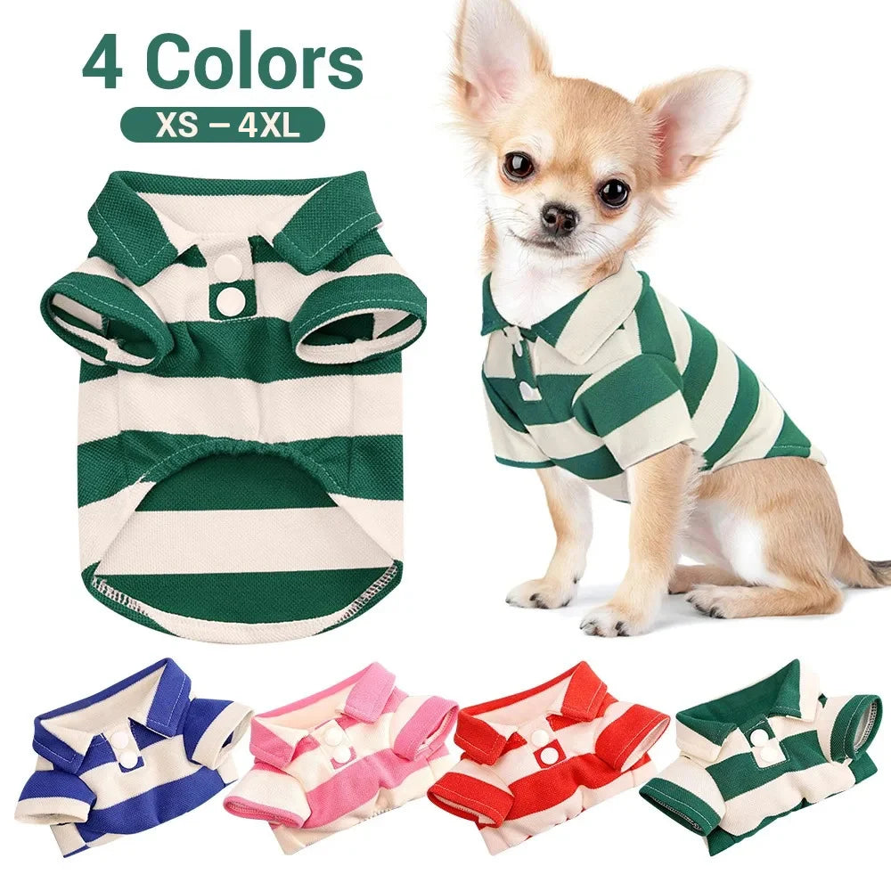 Summer Dog T-Shirt - Lightweight Casual Shirt for Small and Large Dogs