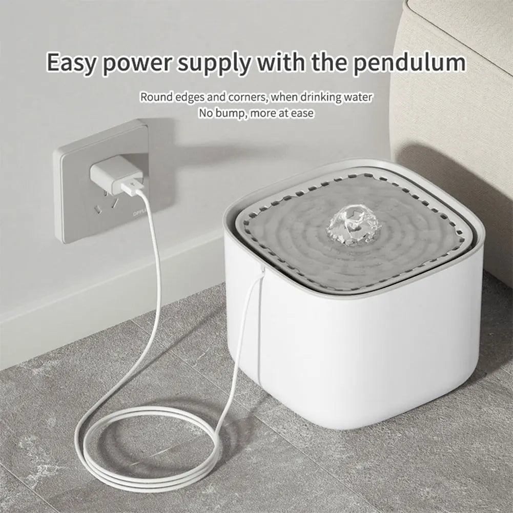 3L Cat Water Fountain - Filtered USB Drinking Dispenser, Quiet Pump