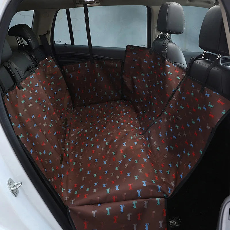 Dog Car Hammock - Waterproof Rear Seat Cover for Medium and Large Dogs