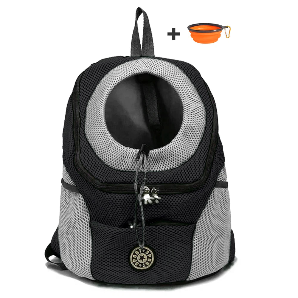 Breathable Mesh Dog Carrier Backpack - Camo Travel Pack for Small Pets
