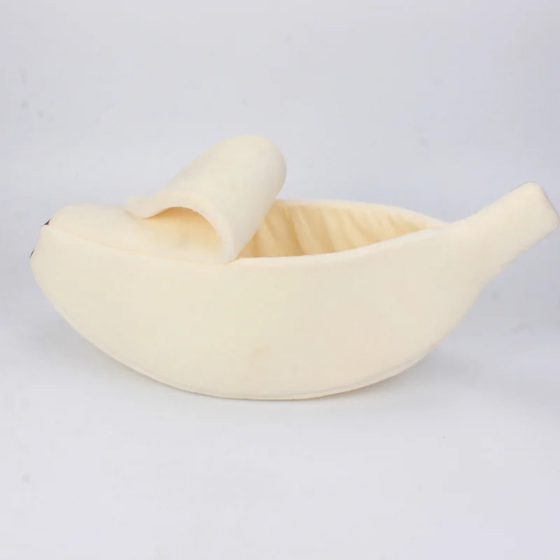 Banana Cat Sleeping Bag - Semi-Enclosed Warm Plush Nest House