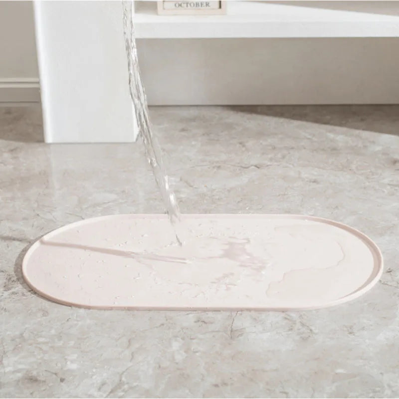 Cat Feeding Mat - Non-Slip Waterproof Mat for Food and Water Bowls
