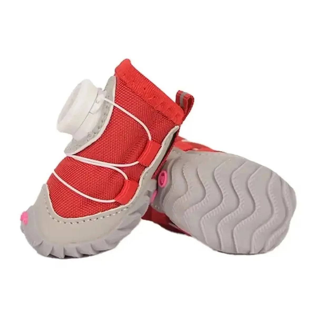 Waterproof Dog Snow Boots - Fleece Lined Winter Shoes for Small Dogs