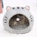 Warm Cat Basket Tent - Cosy Kitten Cave Bed with Cushion