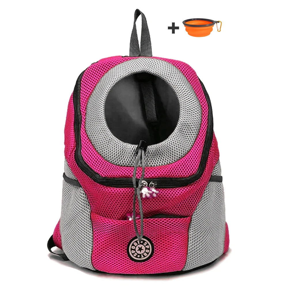 Breathable Mesh Dog Carrier Backpack - Camo Travel Pack for Small Pets