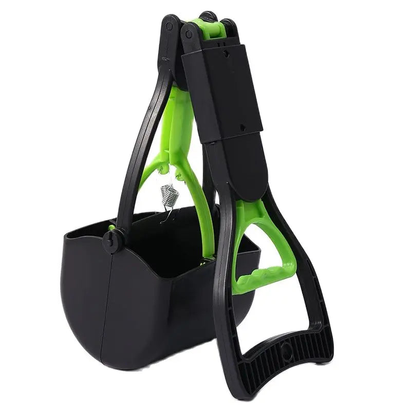 Heavy Duty Pooper Scooper with Long Handle and Clamping Jaw