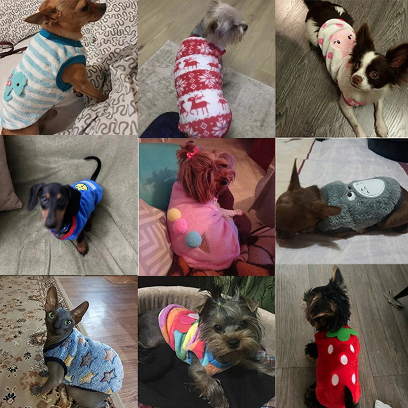 Puppy Puffer Jacket - Flannel Lined Winter Vest for Small Dogs