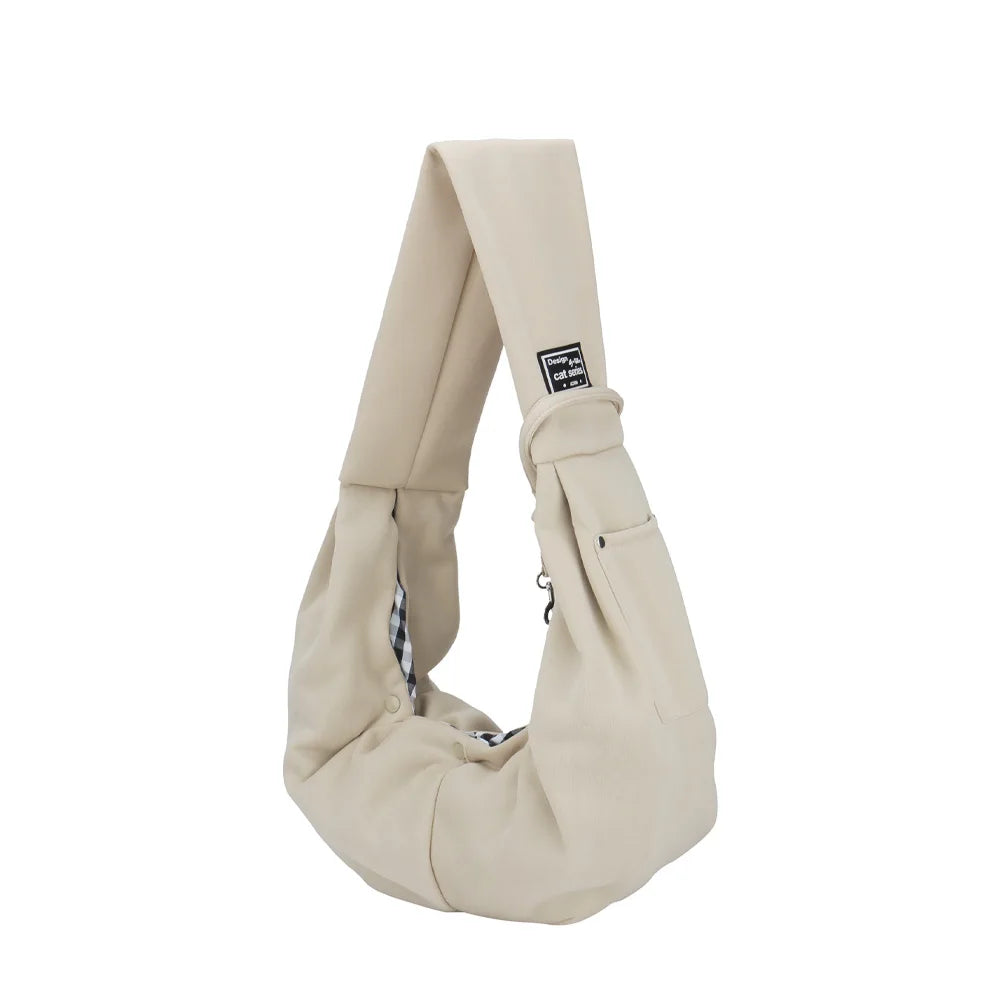 Pet Shoulder Bag with Phone Pocket - Travel Handbag Carrier