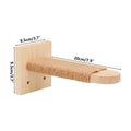Wall Mounted Cat Scratching Post - Thick Wooden Column Scratcher