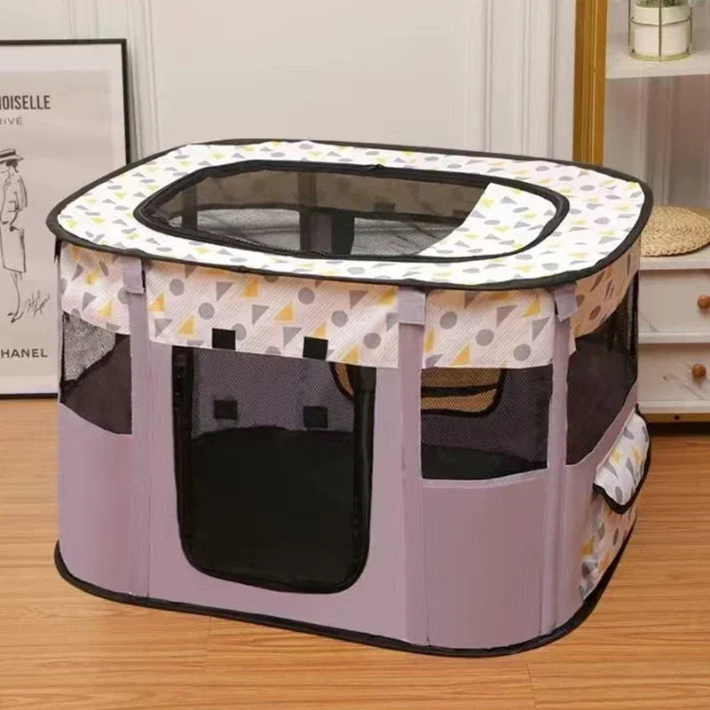 Folding Cat House Tent - Cosy Delivery Room and Kitten Bed