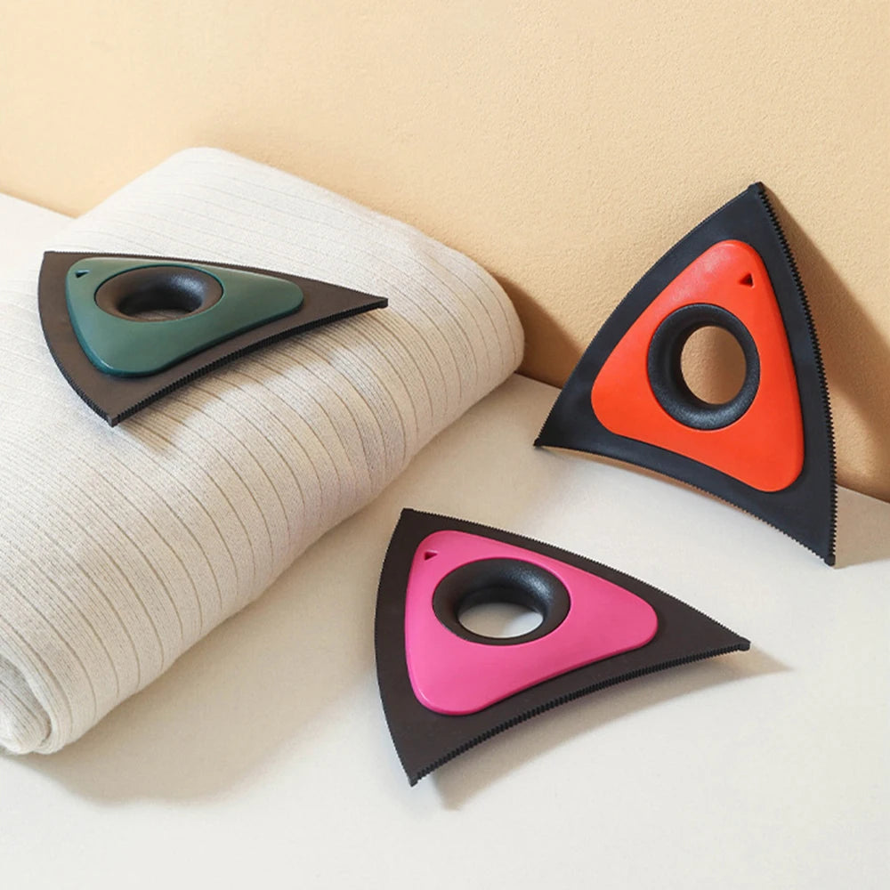 Triangular Pet Hair Remover Brush - Carpet, Sofa and Bed Fur Tool