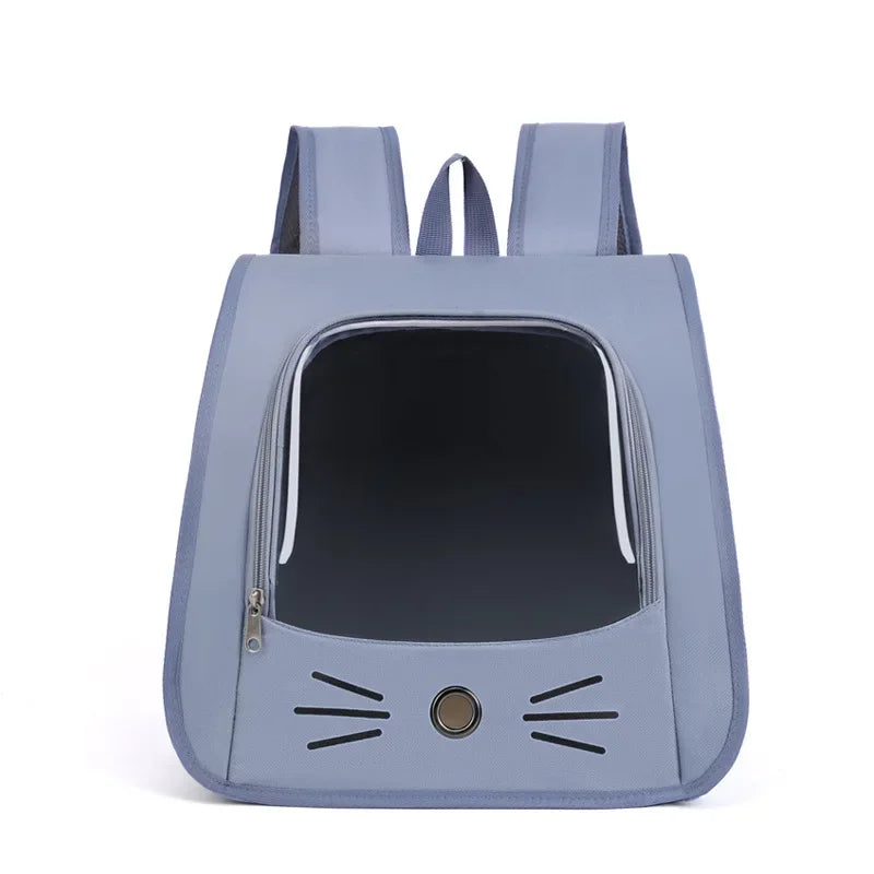 Cat Carrier Backpack - Breathable Portable Travel Bag for Small Pets