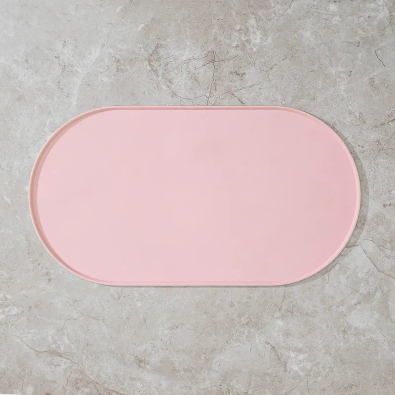 Cat Feeding Mat - Non-Slip Waterproof Mat for Food and Water Bowls