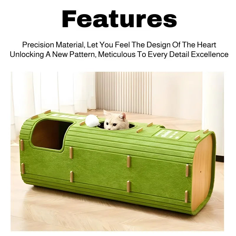 Multi-Layer Cat Climbing Frame - Enclosed Scratch-Resistant Cat Nest