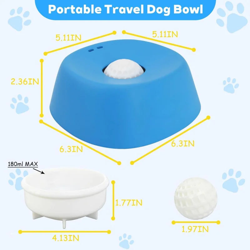 Anti-Choking Slow Feeder Dog Bowl - Non-Slip Lick Bowl for Treats