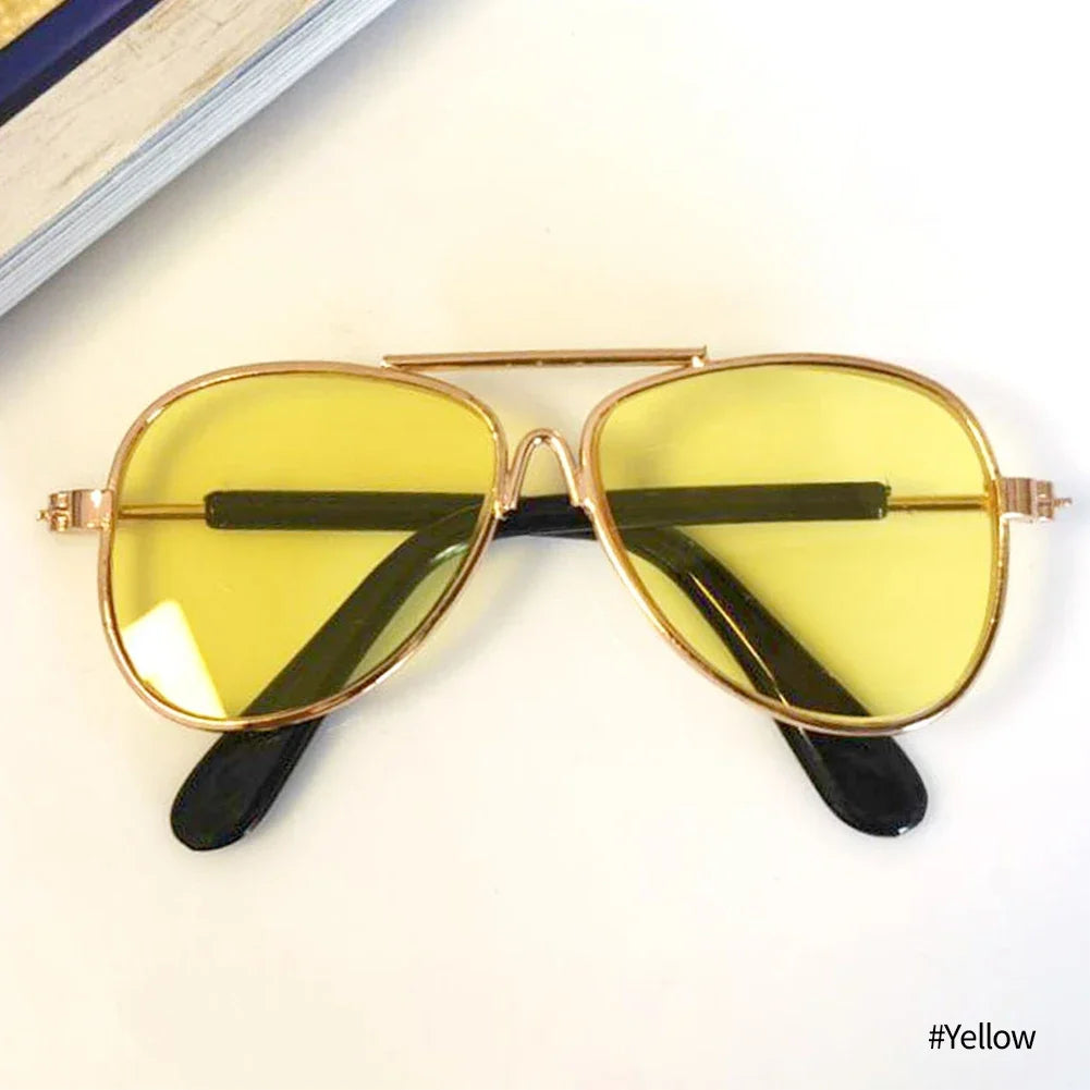 Cat Sunglasses - Colored Lens Photo Props for Cats and Small Dogs