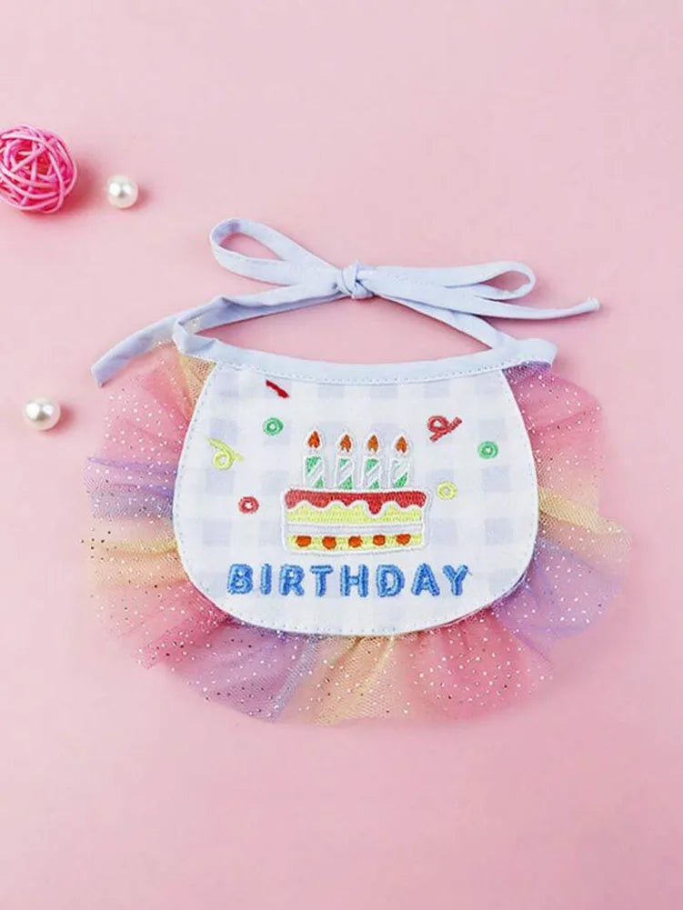 Pet Birthday Set - Party Hat and Bib Bandana for Dogs and Cats