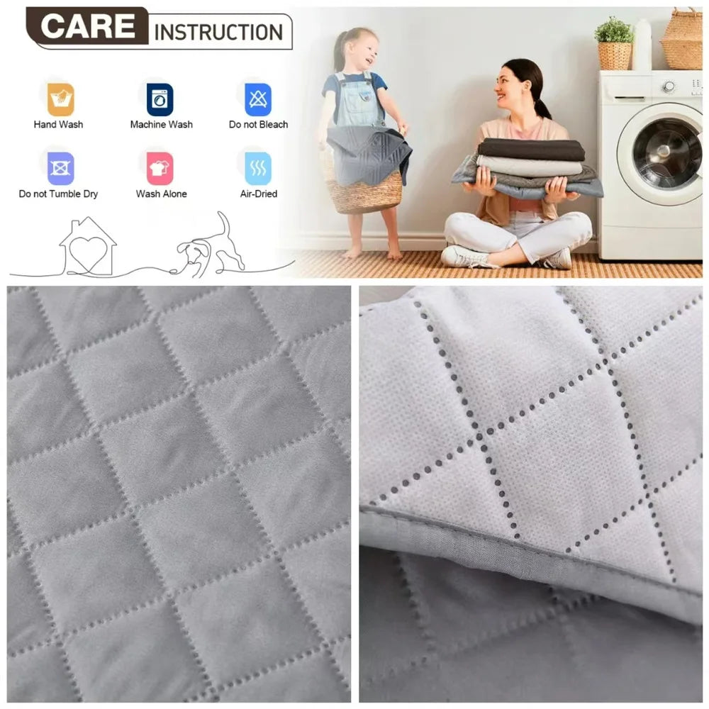 Quilted Sofa Cover for Pets - Anti-Wear Slipcover for 1 to 3 Seaters