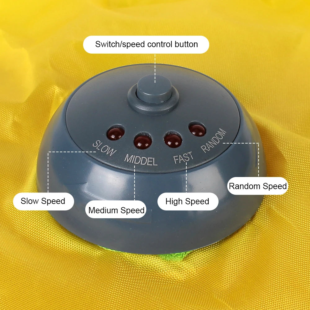 Undercover Mouse Cat Toy - Electric Moving Feather Play Plate