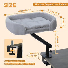 Grey Plush Sofa