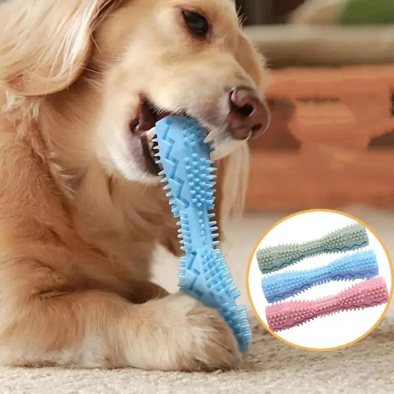 Dog Teething Stick - Treat Dispensing Chew Toy and Teeth Cleaner