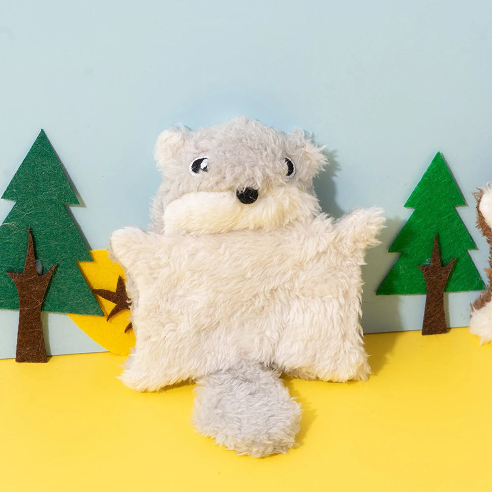 Flying Squirrel Cat Toy - Small Squeaky Interactive Kitten Toy