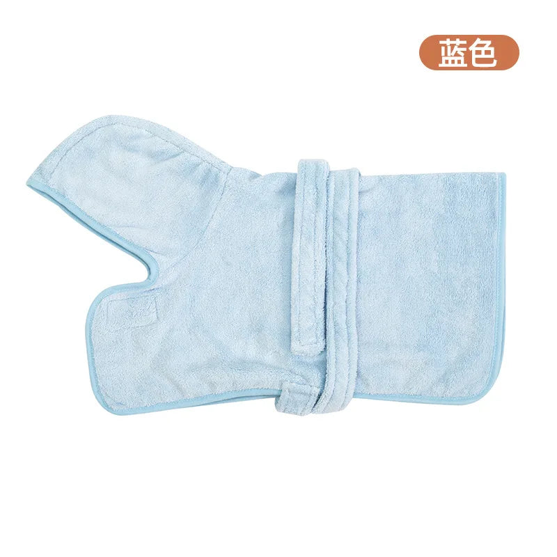Absorbent Dog Bathrobe Towel - Fast Drying Robe for Small and Medium Dogs