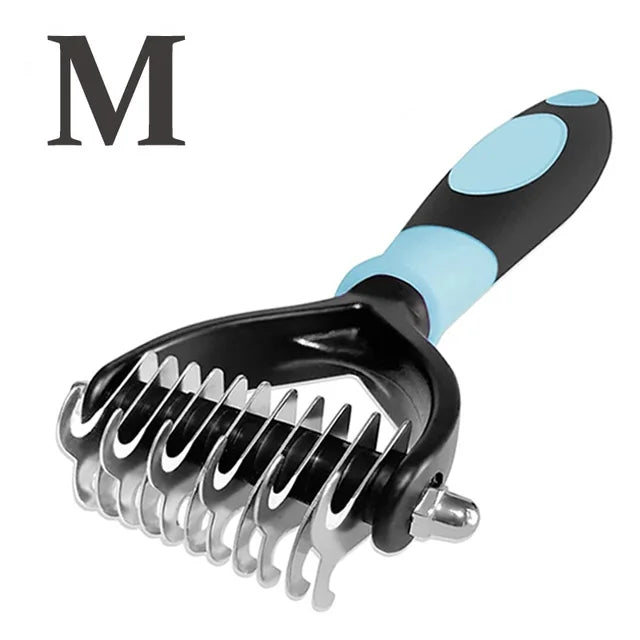 Professional Dog Grooming Brush - Deshedding Comb for Thick Coats