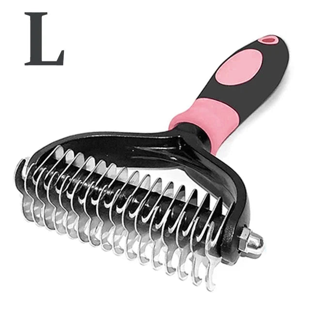 Professional Dog Grooming Brush - Deshedding Comb for Thick Coats