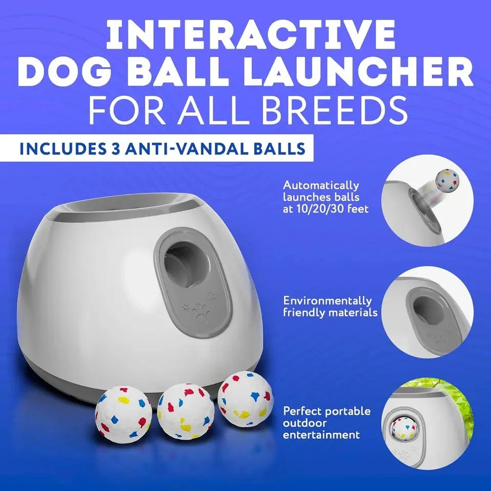 Automatic Dog Ball Launcher - Interactive Fetch Machine